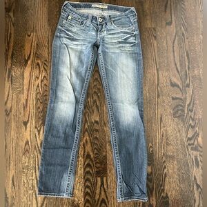 Big Star Women's Faded Blue Straight Leg Jeans